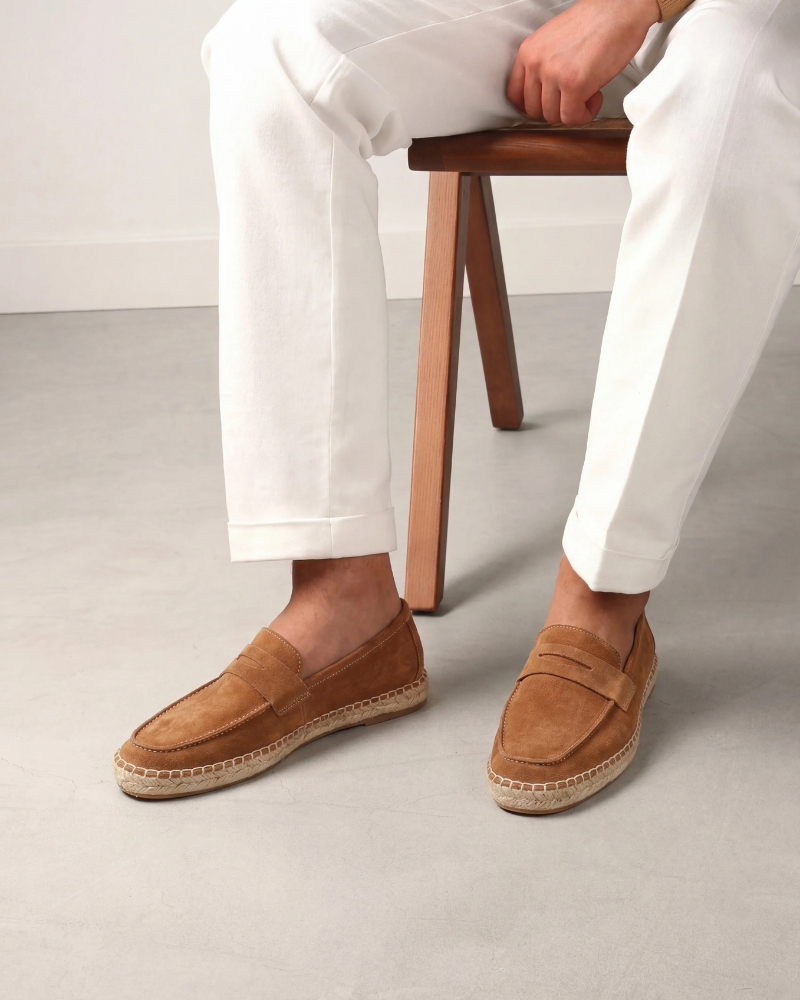 Braune Wildleder Riviera Espadrille