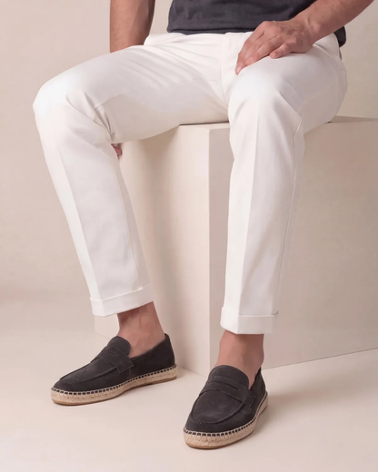 Kaffeebraune Suède Riviera Espadrille