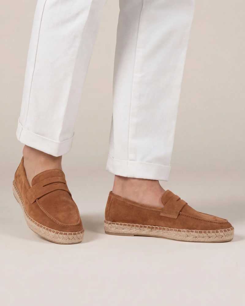 Braune Wildleder Riviera Espadrille