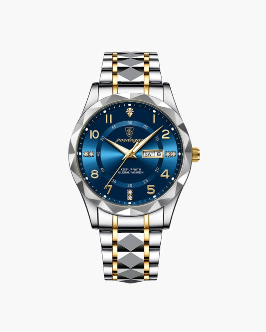 Klassische Zwei-Ton Stahl Uhr