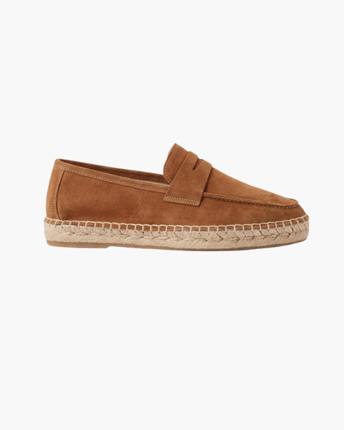 Braune Wildleder Riviera Espadrille