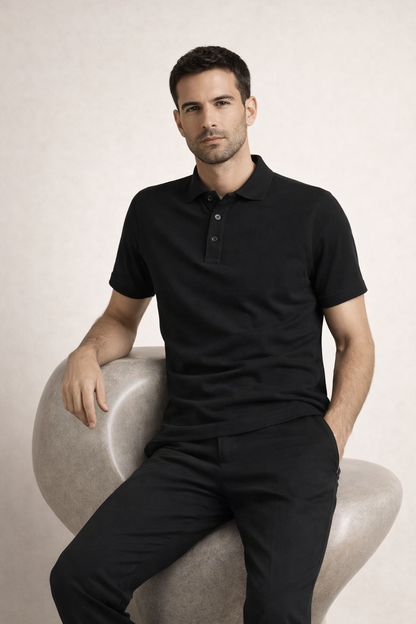 Verfeinertes Polo Schwarz