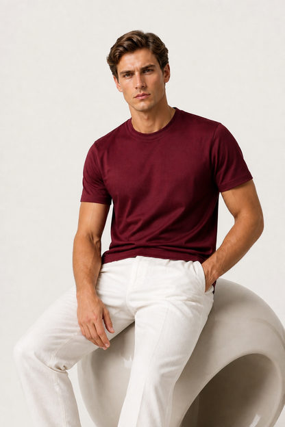 Azuro Tee Burgunder