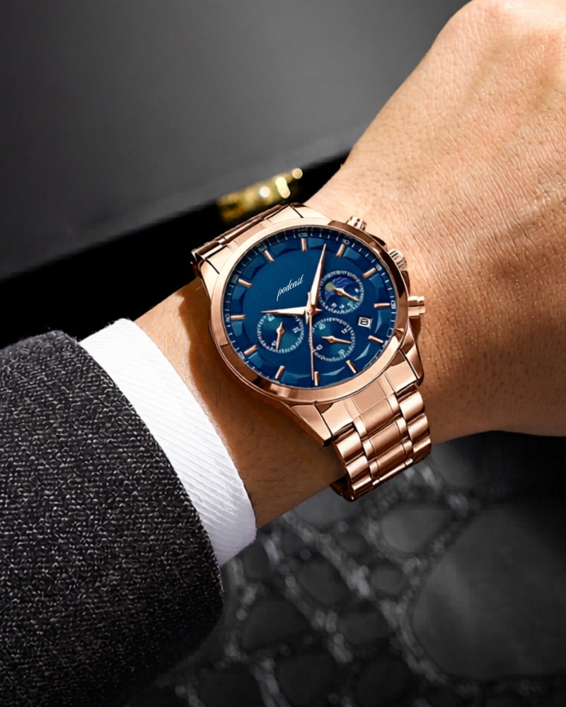Präzisions-Chronograph Edelstahl-Uhr