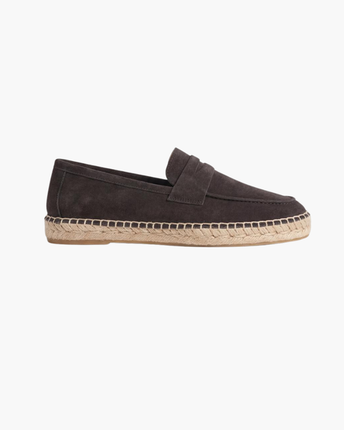 Kaffeebraune Suède Riviera Espadrille