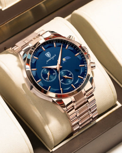 Präzisions-Chronograph Edelstahl-Uhr