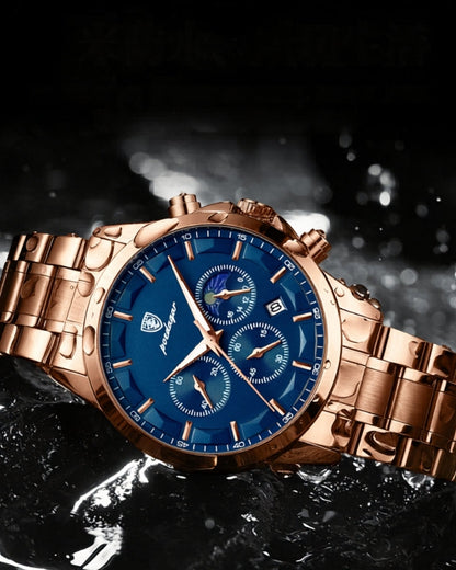 Präzisions-Chronograph Edelstahl-Uhr
