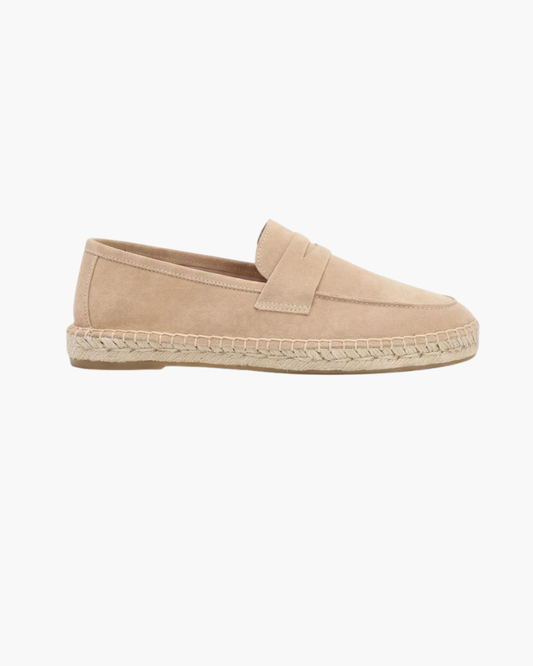 Beige Wildleder Riviera Espadrille