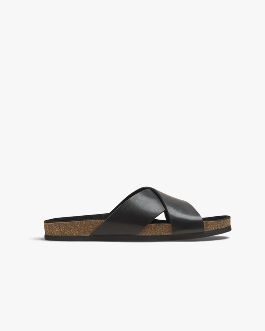 Amalfi Sandalen Schwarzes Kalbsleder