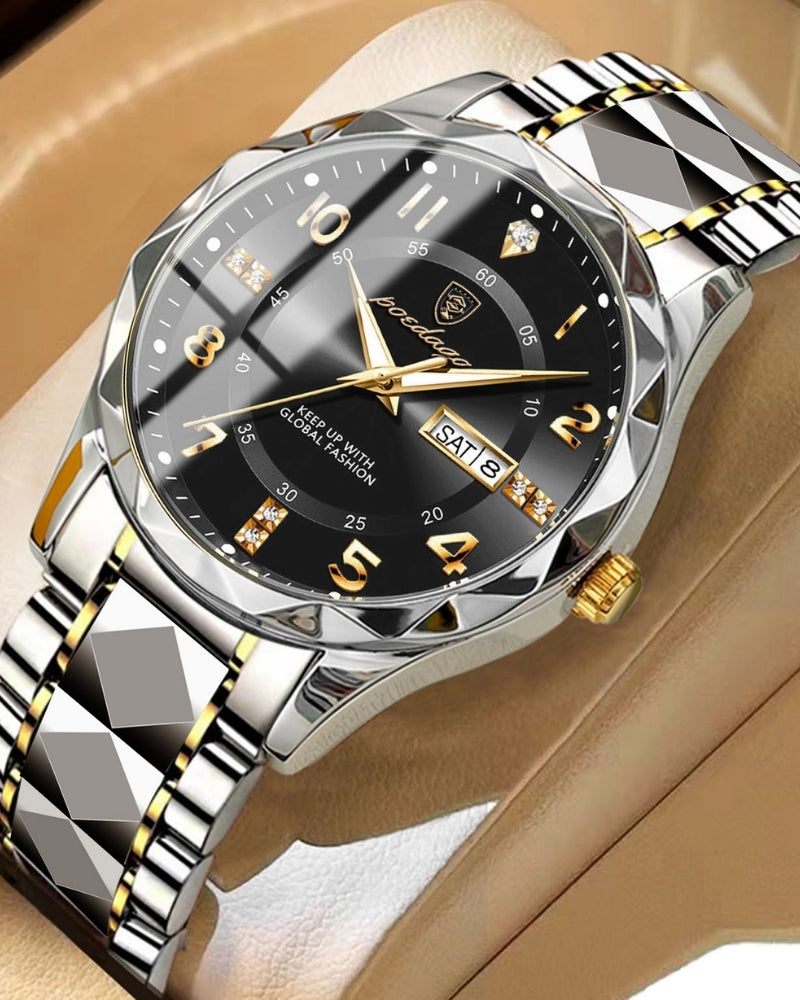 Klassische Zwei-Ton Stahl Uhr