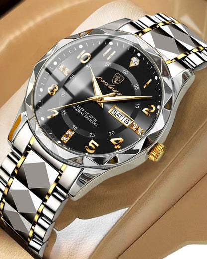 Klassische Zwei-Ton Stahl Uhr