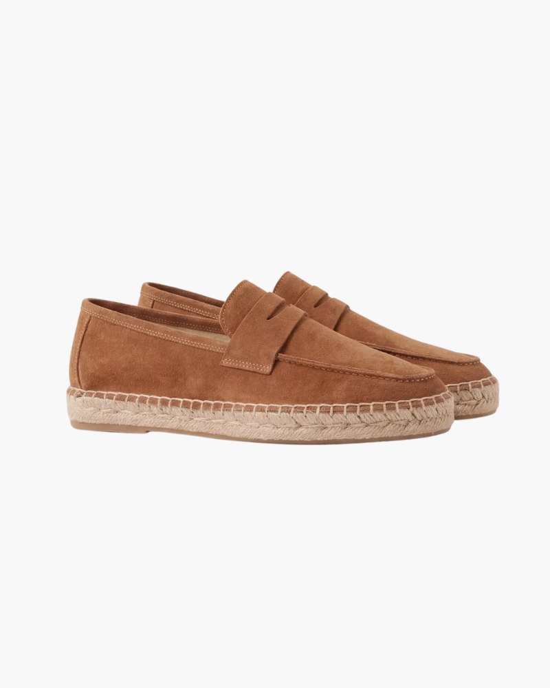 Braune Wildleder Riviera Espadrille