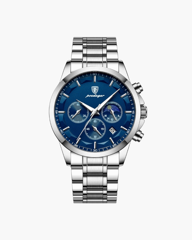 Präzisions-Chronograph Edelstahl-Uhr