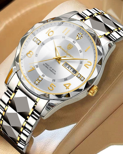 Klassische Zwei-Ton Stahl Uhr