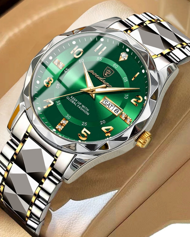 Klassische Zwei-Ton Stahl Uhr