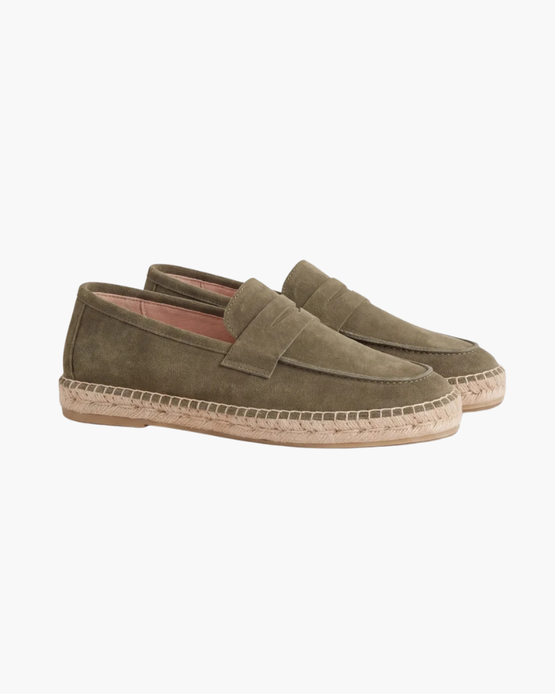 Olive Wildleder Riviera Espadrille