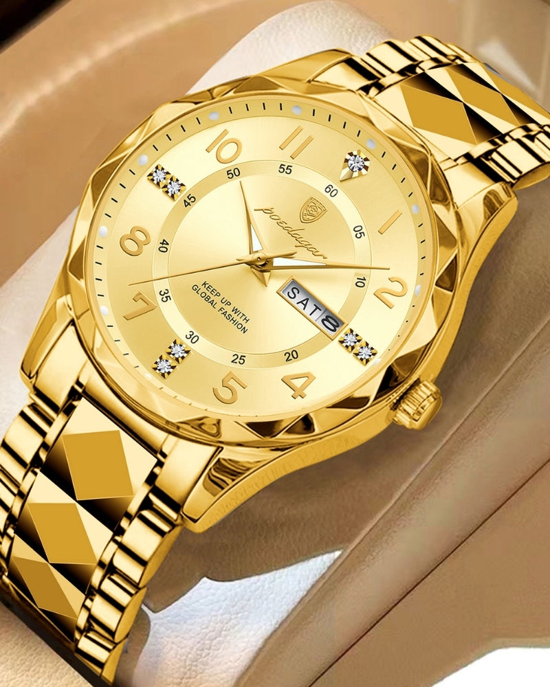 Klassische Zwei-Ton Stahl Uhr