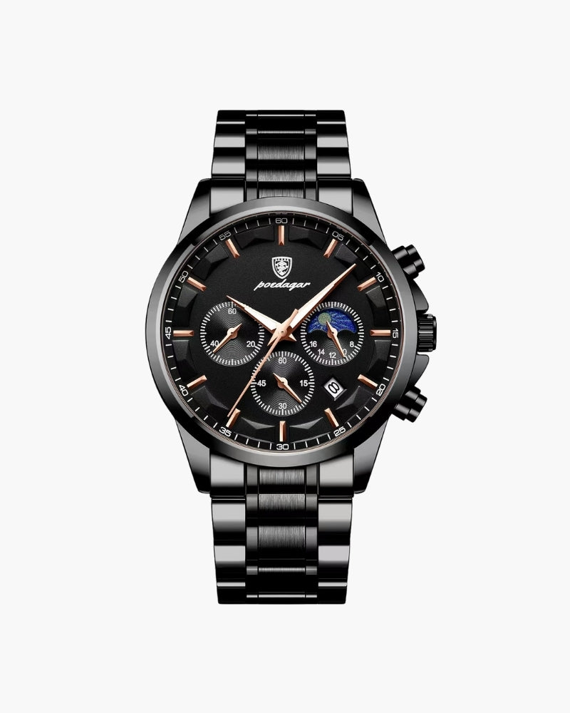 Präzisions-Chronograph Edelstahl-Uhr