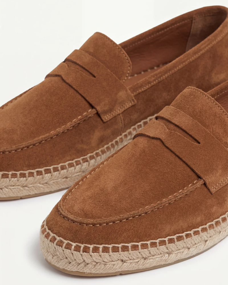 Braune Wildleder Riviera Espadrille