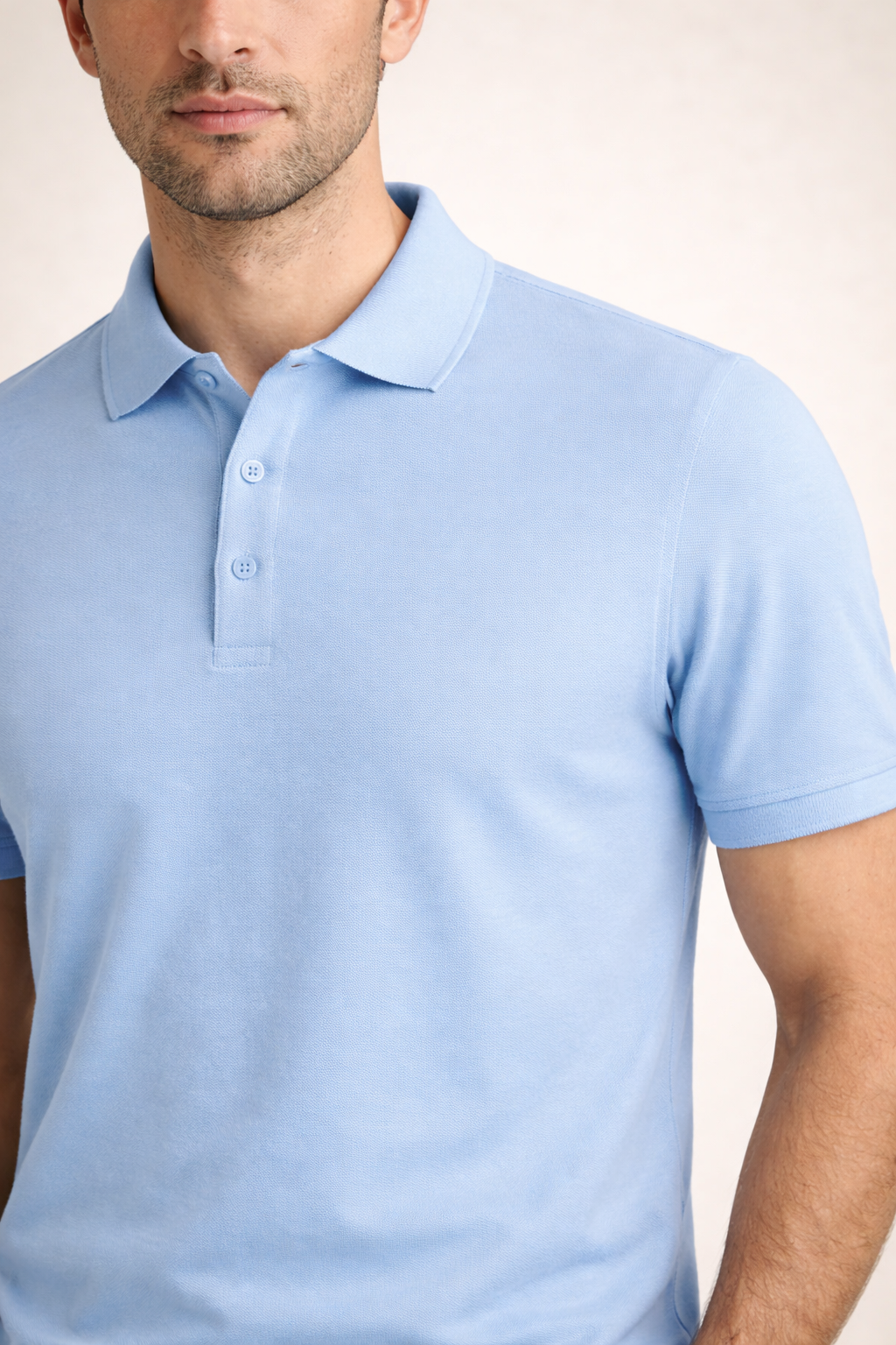 Verfeinertes Polo Hellblau