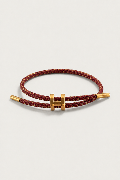 Aurea Armband Burgunder/Gold