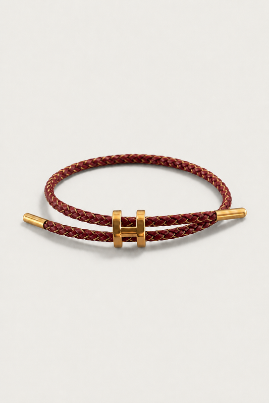 Aurea Armband Burgunder/Gold