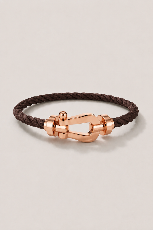 Aurelio Armband Dunkelbraun / Roségold