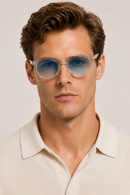 Kristall Himmel Transparent Blau