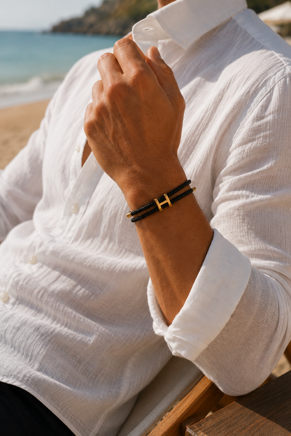 Aurea Armband Schwarz/Gold