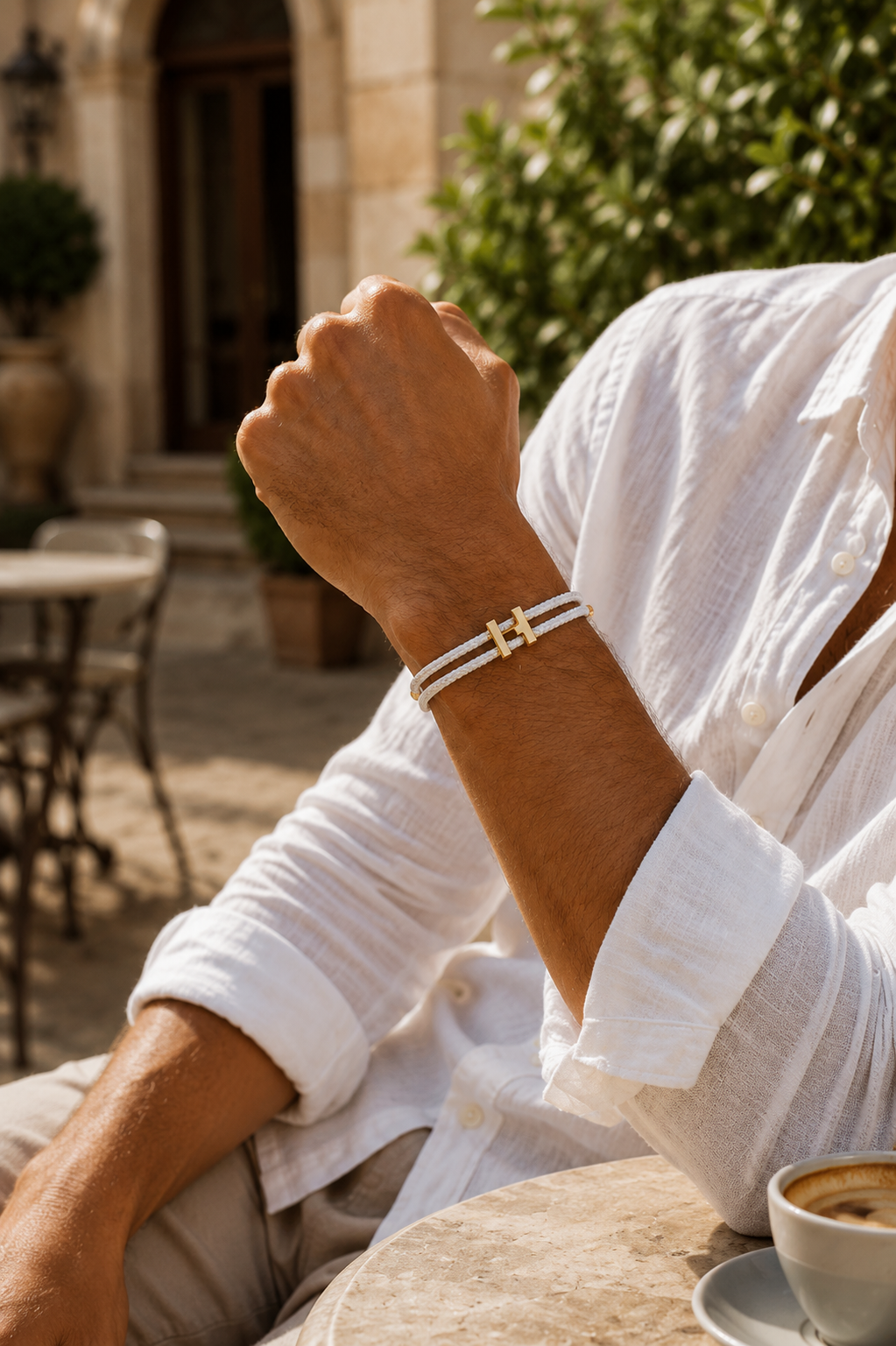 Aurea Armband Weiß/Gold