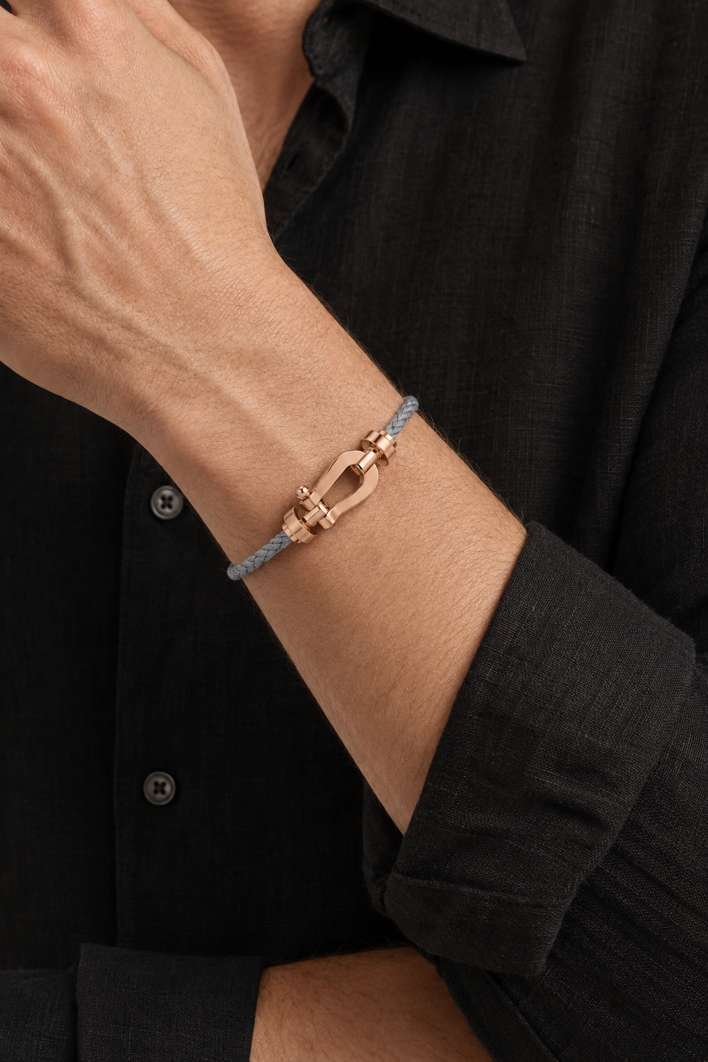 Aurelio Armband Grau / Roségold