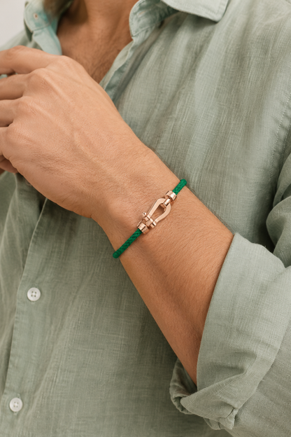 Aurelio Armband Grün / Roségold
