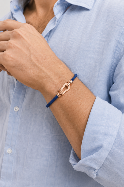 Aurelio Armband Navy / Roségold