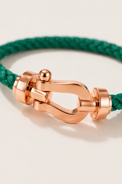 Aurelio Armband Grün / Roségold