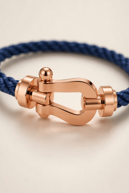 Aurelio Armband Navy / Roségold
