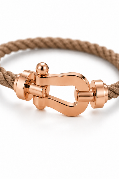 Aurelio Armband Hellbraun / Roségold