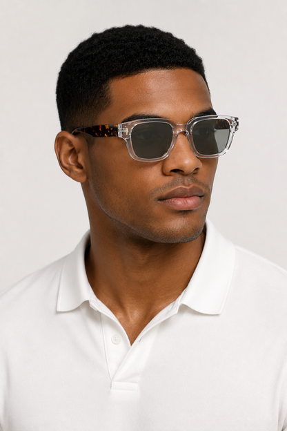 Kobalt Lucent Transparenter Leopard