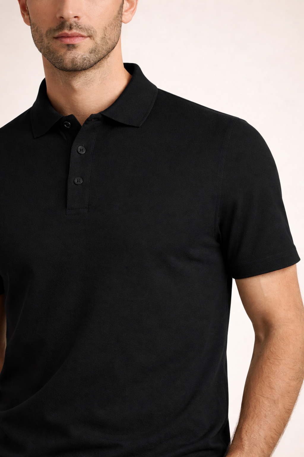 Verfeinertes Polo Schwarz
