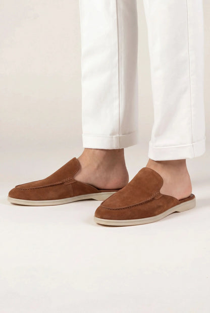 Bordeaux Suède Yacht Mule