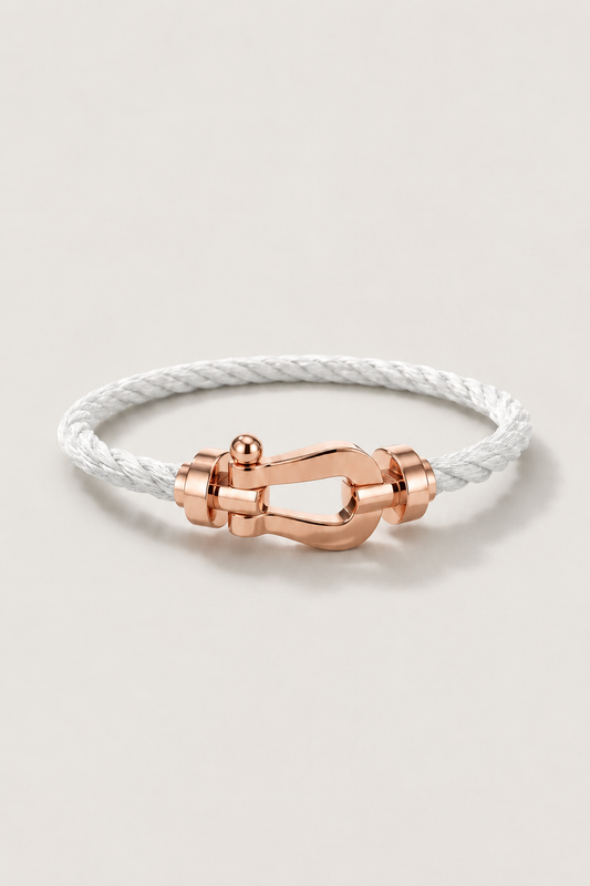 Aurelio Armband Weiß / Roségold