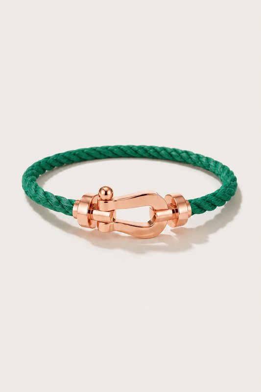 Aurelio Armband Grün / Roségold
