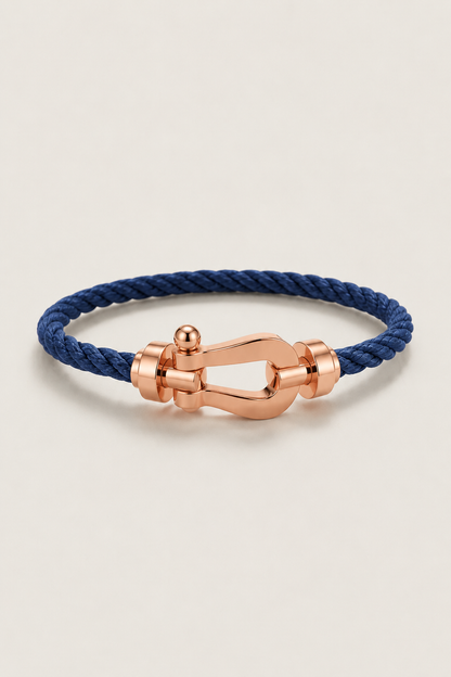 Aurelio Armband Navy / Roségold