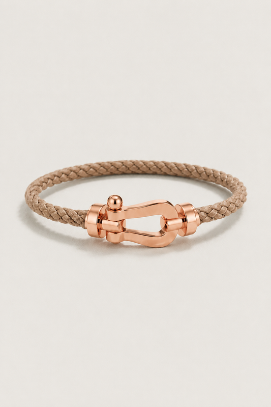 Aurelio Armband Hellbraun / Roségold