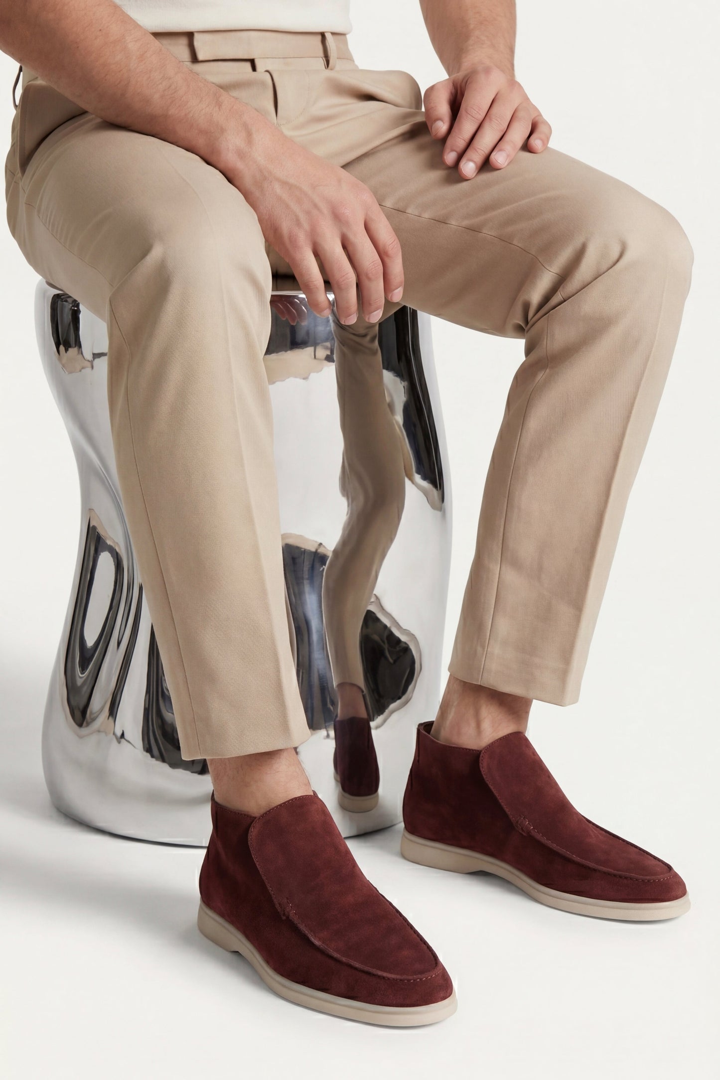 Capri High Top Loafer Burgunder