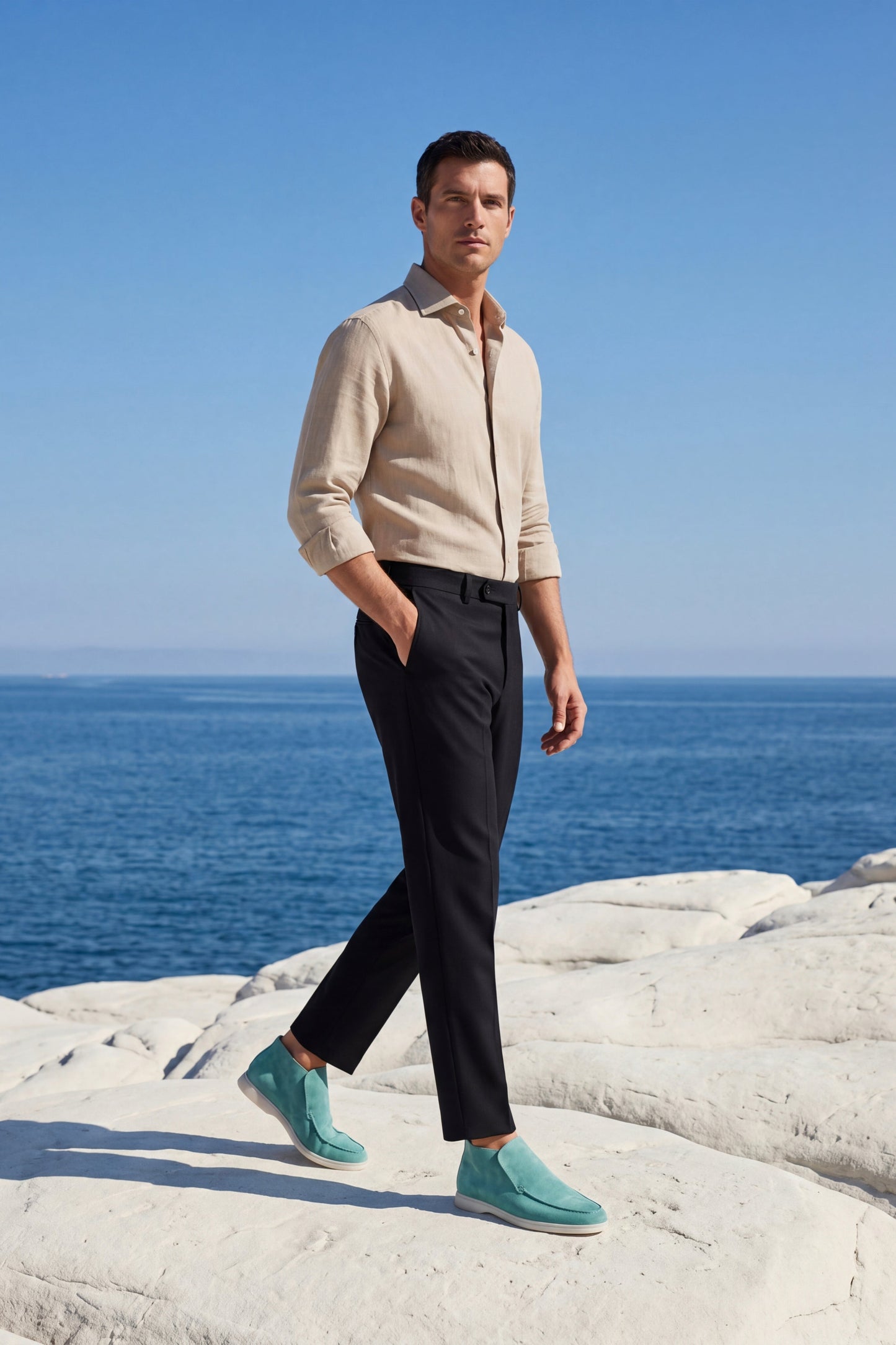 Capri High Top Loafer Türkis