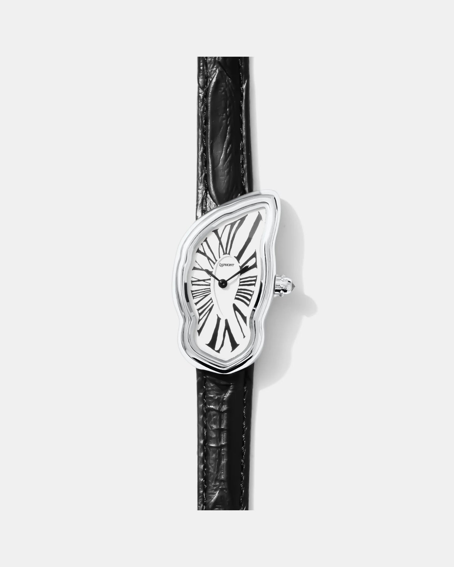 Schmelzende Uhr Groß Silber