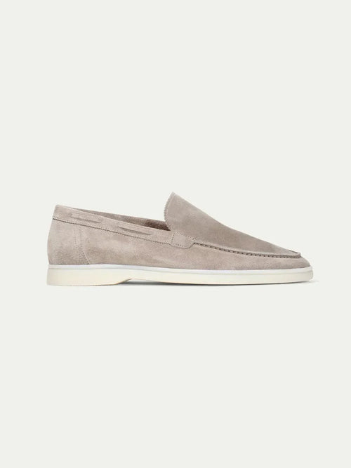 Klassischer Wildleder Slipper Hellgrau