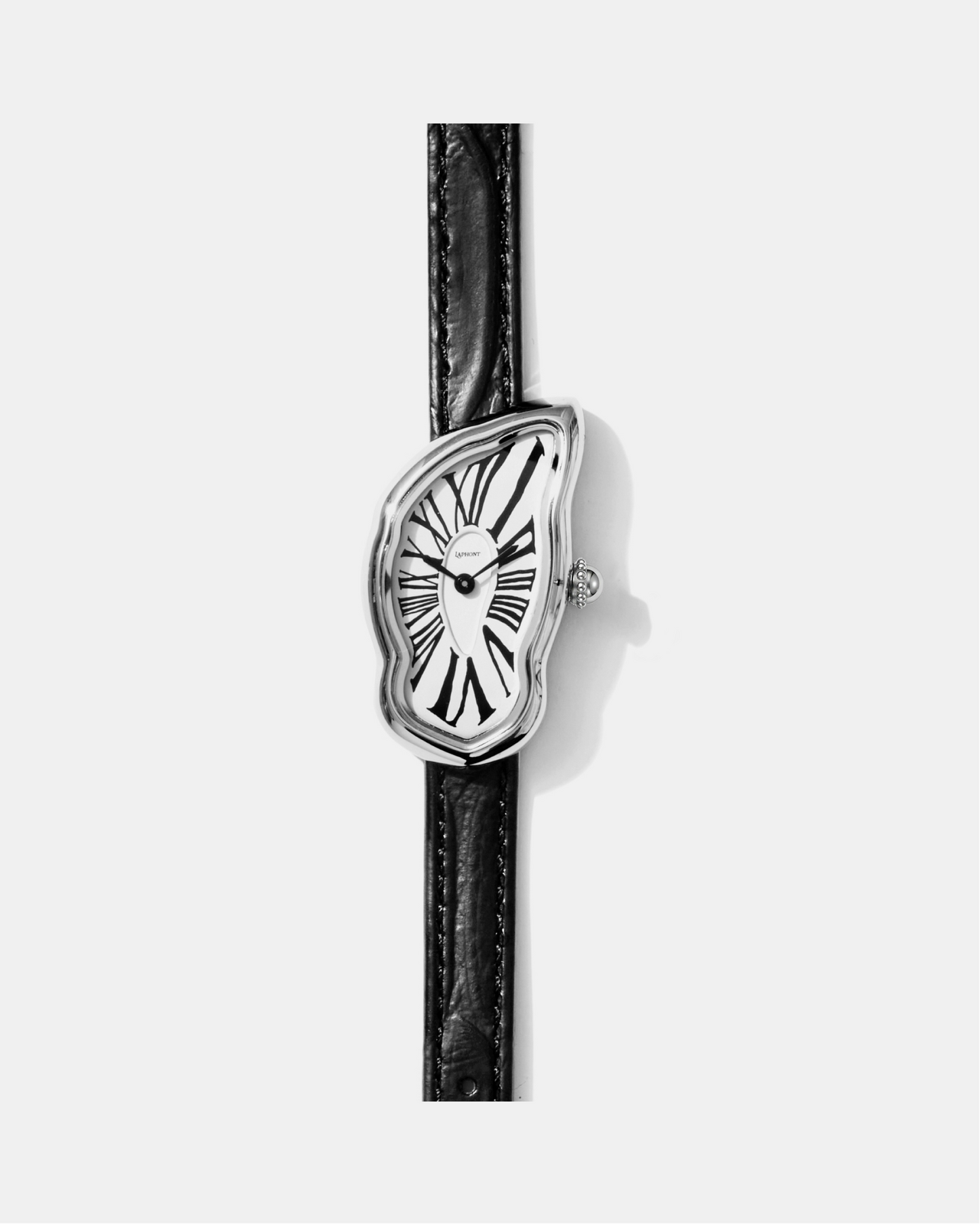 Schmelzende Uhr Klein Silber