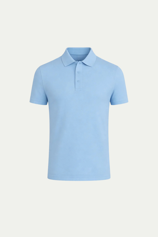 Verfeinertes Polo Hellblau