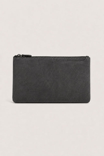 Alcantara Clutch Bag Dunkelgrau